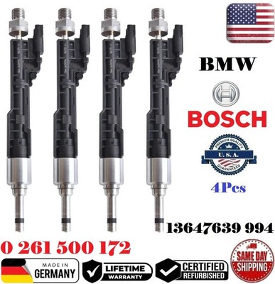  GENUINE Set Of 4 Fuel Injector For 2013-2016 BMW 228i 328i 428i 528i 2.0L TURBO