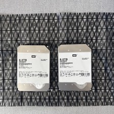 Western Digital 8TB 3.5" SATA III Hard Drive (WD80EMAZ) - Lot of 2 Tested