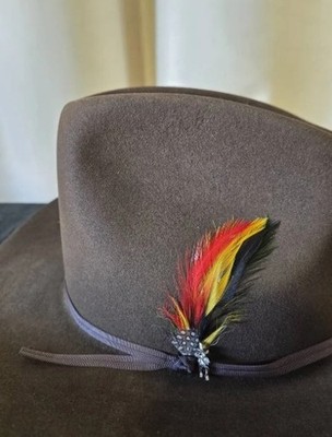Vintage Stetson 4X Beaver Western Cowboy Hat Size 7 Brown w