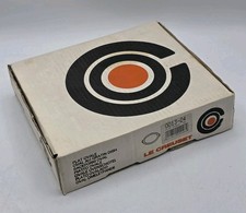 Vintage Le Creuset Volcanic Orange Cast Iron Oval Gratin Dish Size 24 New Boxed 