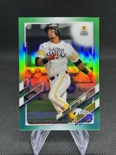 2021 Topps Chrome NPB Yurisbel Gracial Green Refractor /99 Soft Bank Hawks