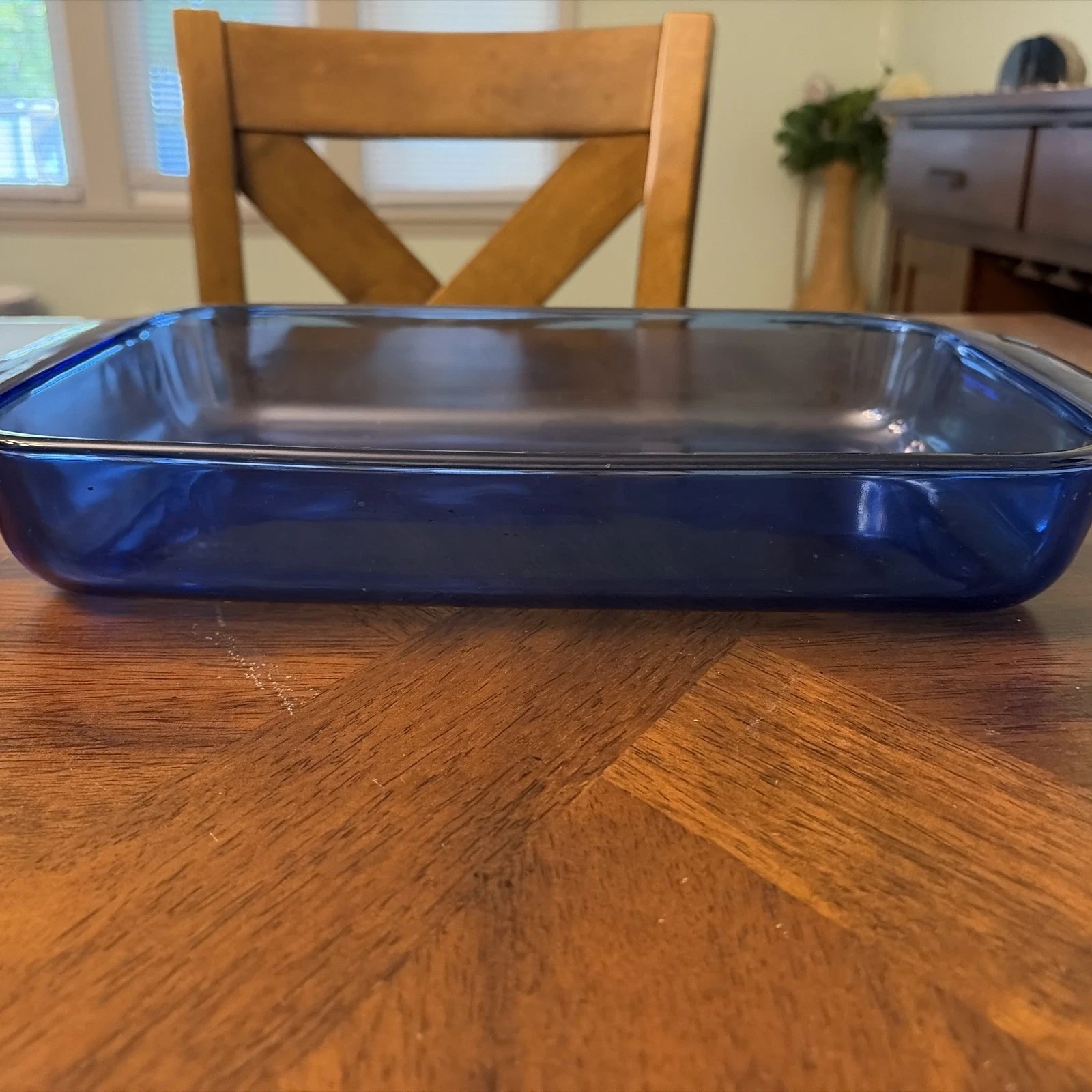 Pyrex Cobalt Blue Glass Baking Dish Pan 3Qt 3L #233-R 9x13x2 Vintage USA