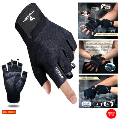 ATERCEL Fitness Handschuhe Trainingshandschuhe Crossfit Bodybuilding Radfahren