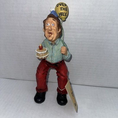 Over The Hill birthday figurine shelf sitter Funny figurine