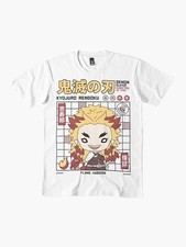 ANIME DEMON SLAYER REGOKU FLAME CUTE BASIC MEN T SHIRT