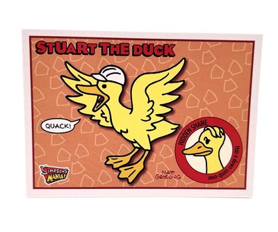 2001 Inkworks Simpsons Mania! #30 Stuart The Duck