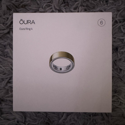 ŌURA Oura Ring 4 Smart Ring Activity Tracker Bluetooth Gold Size 6