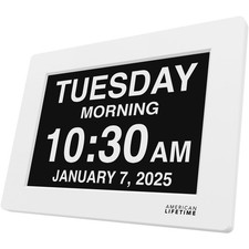 New 2026 Dementia Clock Large Digital Clock for Seniors, Large Display with C...