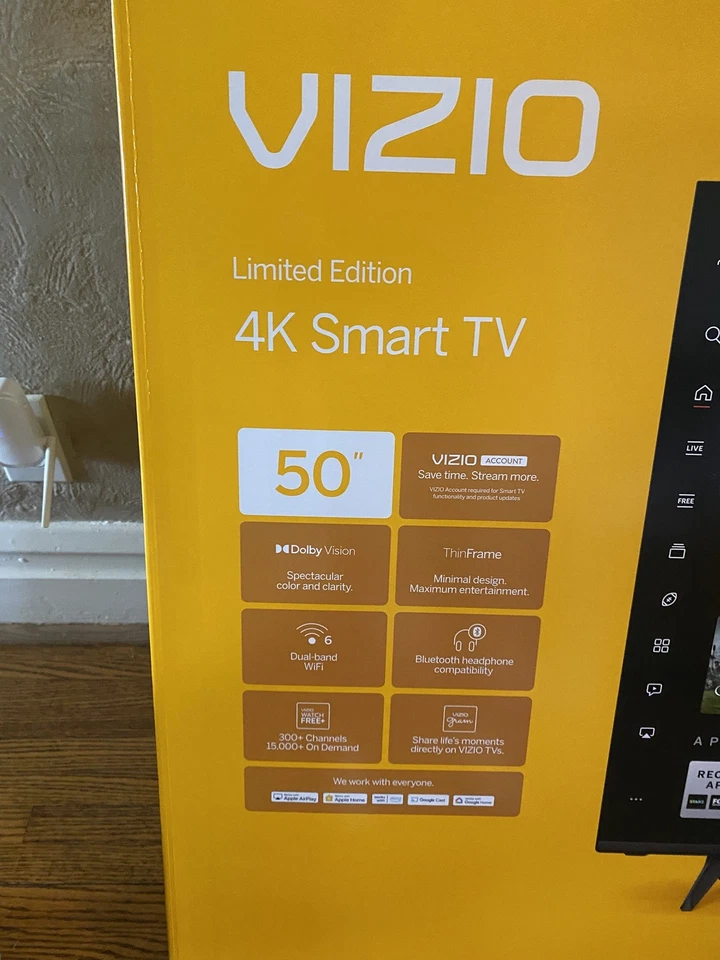 VIZIO 50” Limited Edition 4K Smart TV NEW-UNOPENED IN BOX  MODEL NO. V4K50S-0809 - Image 2 of 4