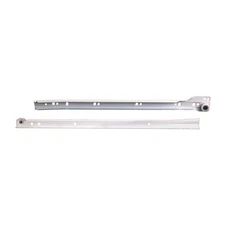 Knape and Vogt 22" 3/4-Extension White Epoxy Coated Self-Close Euro Drawer Slide