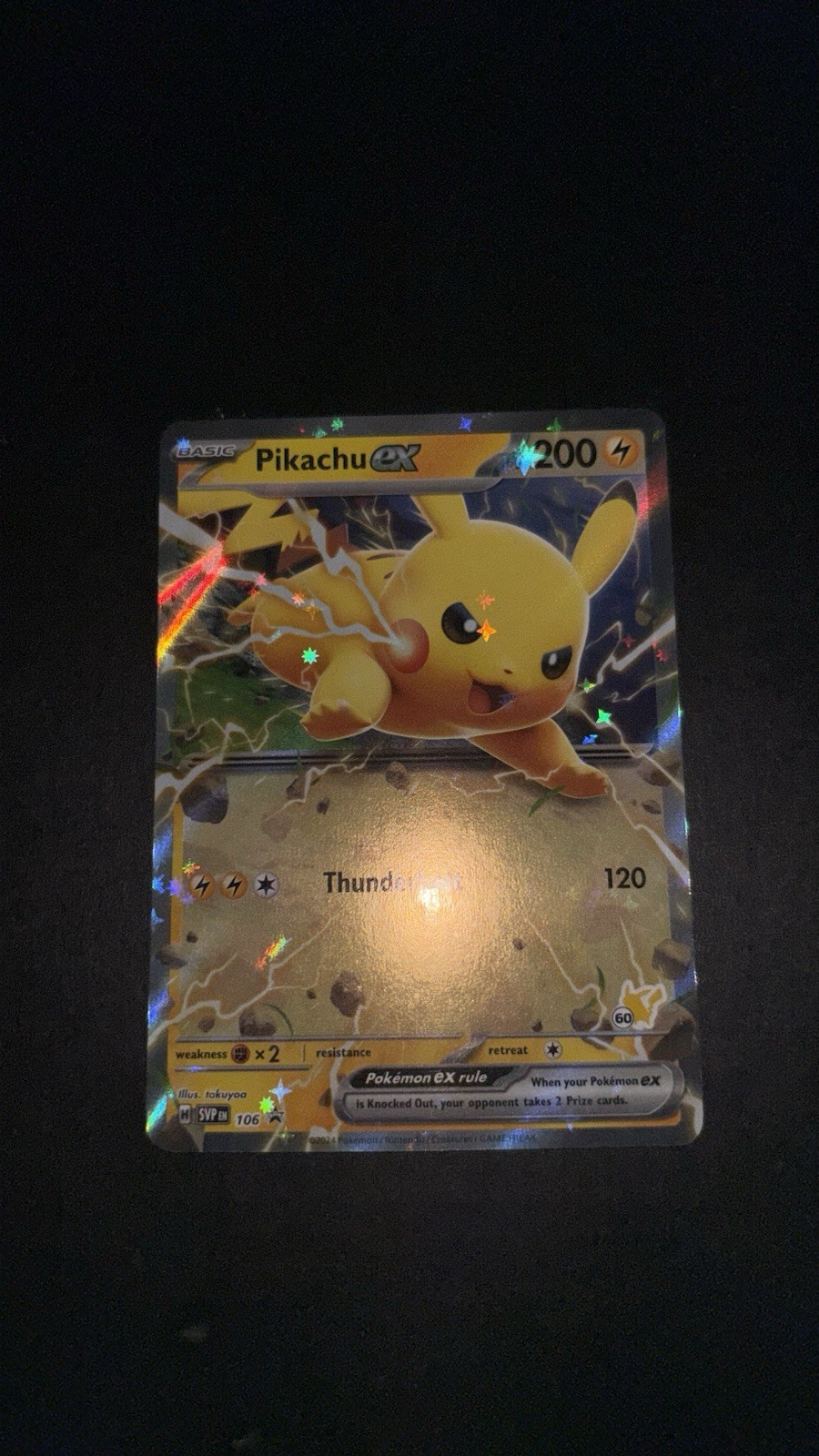 Pokemon Pikachu EX Scarlet & Violet Black Star Promo SVP 106