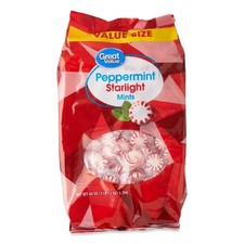 Great Value Peppermint Starlight Mints Hard Candy, 60 oz. Great Value Peppermint Starlight Mints Hard Candy, 60 oz.