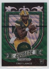 2021 Panini Prizm Draft Picks Crusade Green Wave Prizm Trey Lance #164 06xq