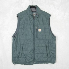 Carhartt Gilliam Vest Mens XL Shadow Green Gray Quilted Insulated 102286 G34