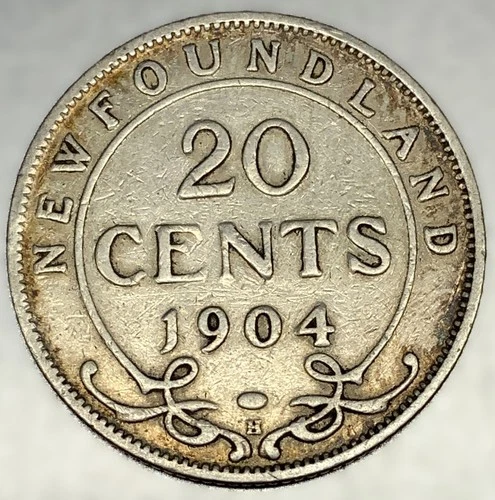 1904 Newfoundland 20 Cents — photo from the most recent tracked eBay sale