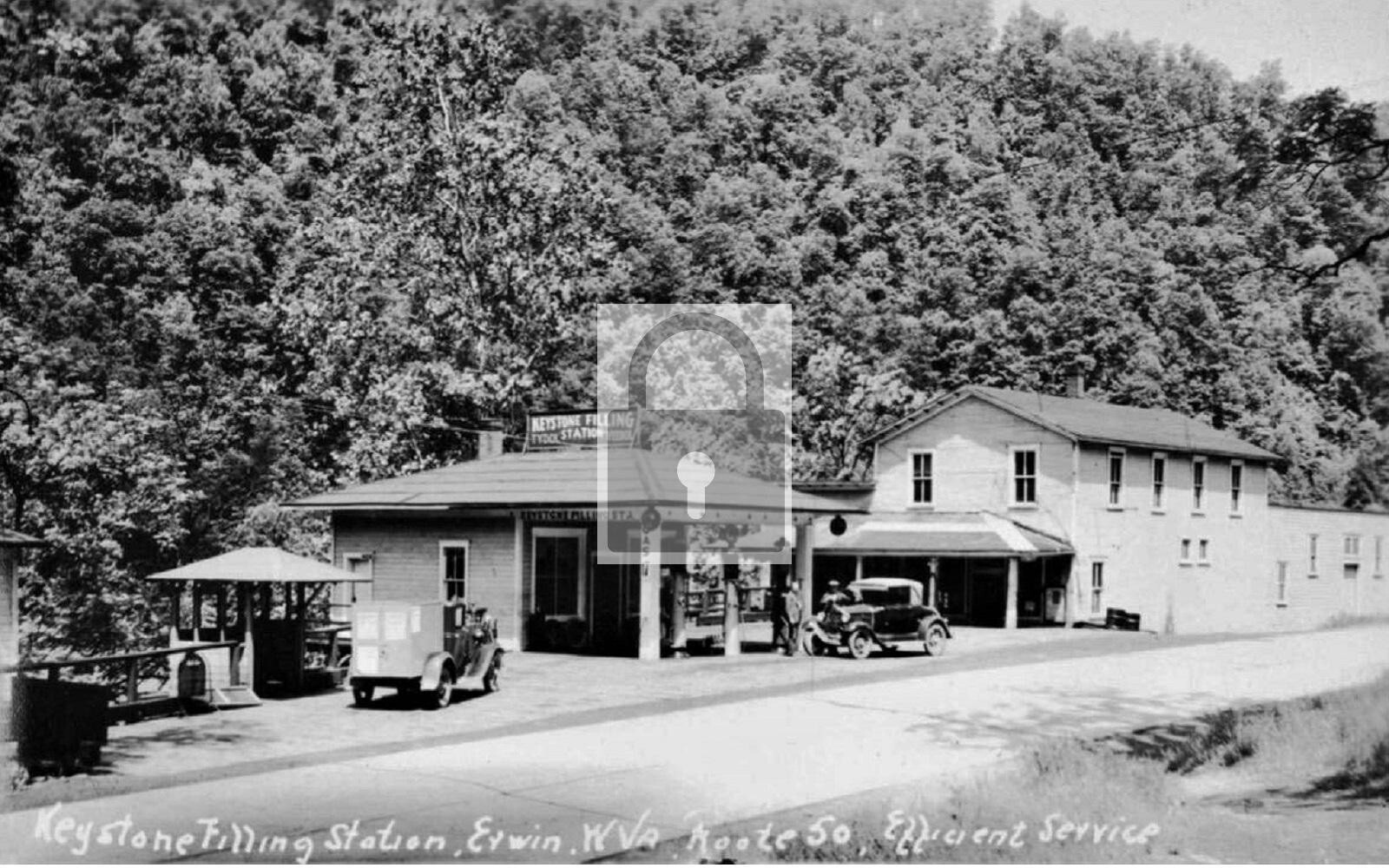 Keystone Filling Gas Station Erwin West Virginia WV 8x10 Reprint eBay