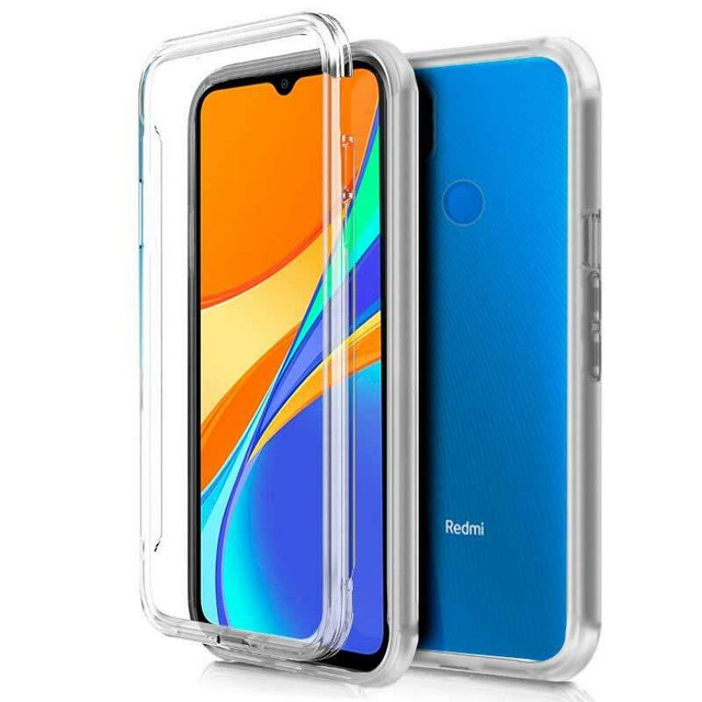 Funda 360º Doble 100%Transparente para Xiaomi Redmi 9 / 9A / 9AT / 9C.( Calidad)