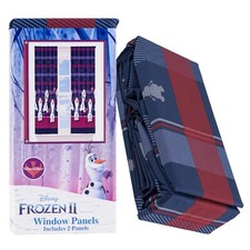NEW Franco Kids Window Curtain Panels Drapes Set, 82 in x 63 in, Disney Frozen