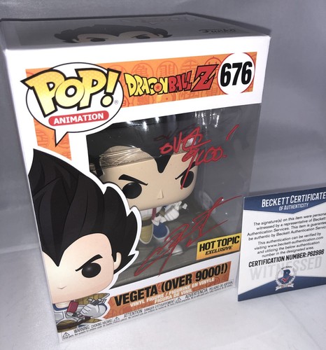 CHRIS SABAT SIGNED DRAGON BALL Z VEGETA FUNKO POP BAS BECKETT 4 - Picture 2 of 4