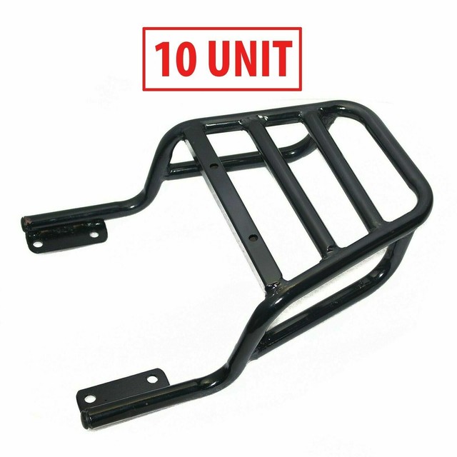 10x Rear Rack Luggage Carrier Black Fits For Royal Enfield 650