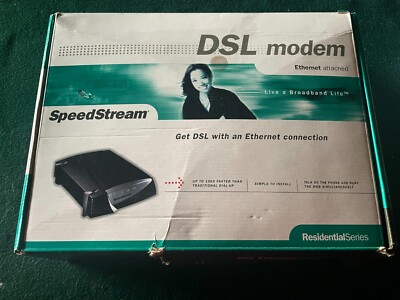 Speedstream Room SpeedStream 5251-5260 Ethernet ADSL DSL Bridge Modem Efficient Networks ...
