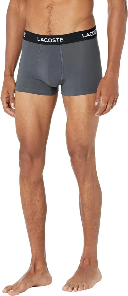 PACK DE 5 BOXER LACOSTE 5H5203 GRIS REGULAR FIT PARA HOMBRE TALLA MEDIANA Foto 3 de 3