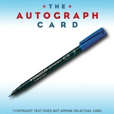 Staedtler Lumocolor Pen BLUE TheAutographCard...