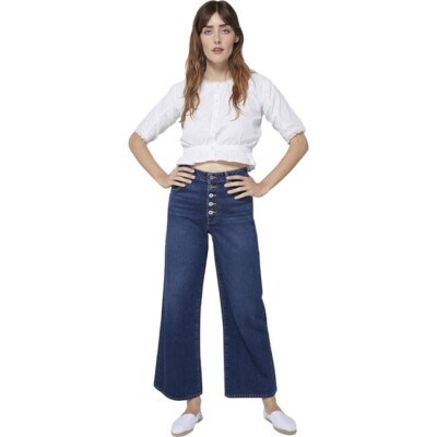 Eve Denim Charlotte Culotte in Raw 25