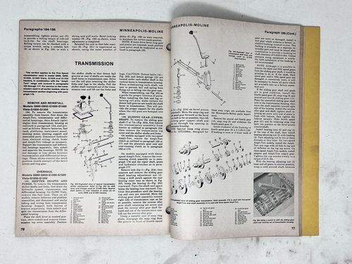 I&T Shop Tractor Manual #MM-19 Minneapolis-Moline Series G-VI, G-705, G-708 - Picture 7 of 7