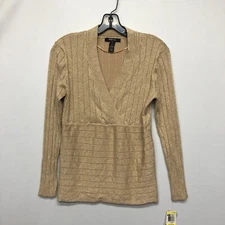 NWT Style & Co. Women Long Sleeve Blouse Knit Top Size Medium B236 -24