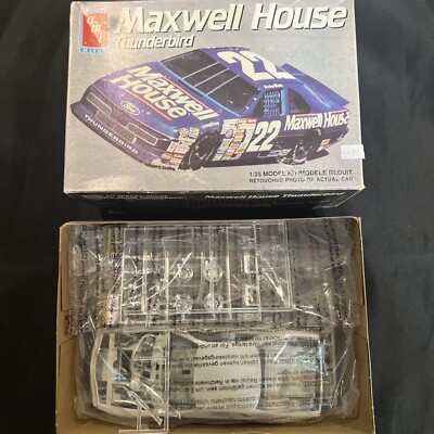   AMT ERTL Maxwell House Ford Thunderbird #22 1:25 Model Kit  Open Box   