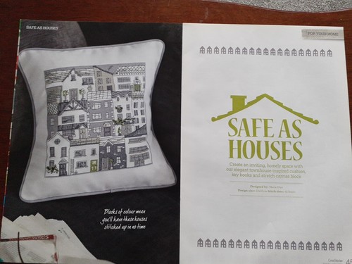 Safe As House's Cushion Cross Stitch Pattern - Pattern Only