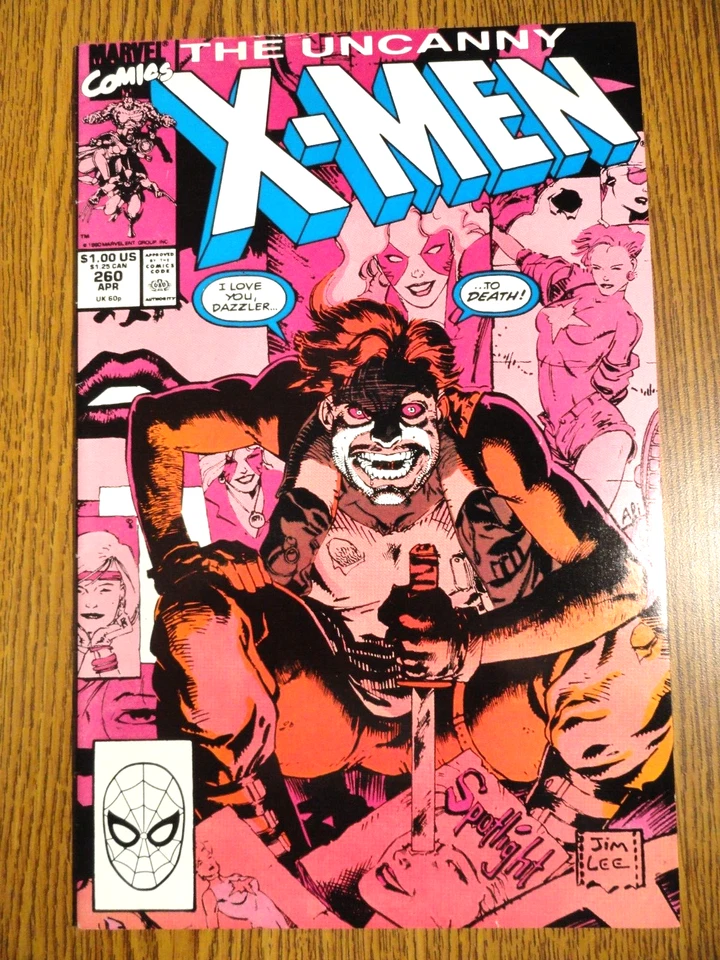 Uncanny X-Men #260 Jim Lee Housse Clé Dazzler 1st Imprimé Claremont Marvel Mcu - Photo 1/1