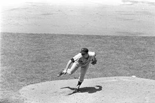 Dave Boswell Minnesota Twins pitches during an unspecified game ag- Old Photo