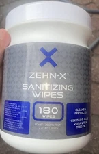 Sanitizing Hand Wipes ZEHN-X 180 Count  made with Tea Tree Oil and Aloe Vera
