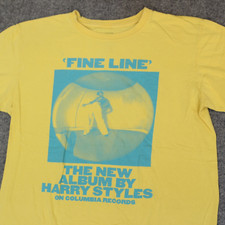 Harry Styles Band Tee L Yellow 2020 FINE LINE Album Promo Merch Concert T Shirt