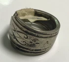 Vintage Silver Plated 11g Spoon Handle Ring Size 9.75