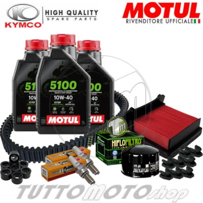 MOTUL - HIFLO - NGK - BANDO - MITSUBOSHI Tagliando KYMCO AK 550 2017-2022 / AK550 Kit Olio Motul 5100 10W40 Revisione