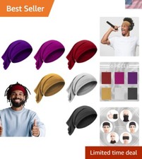 Unisex Spandex Dreadlock Caps - 6 Colors Headbands for Easy Hair Maintenance
