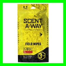 Hunters Specialties Scent-A-Way MAX Odorless Field Wipes 24 wipes per pack