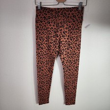 Wild Fable Women's Rust Brown Animal Print High Rise Legging Pants Size Small