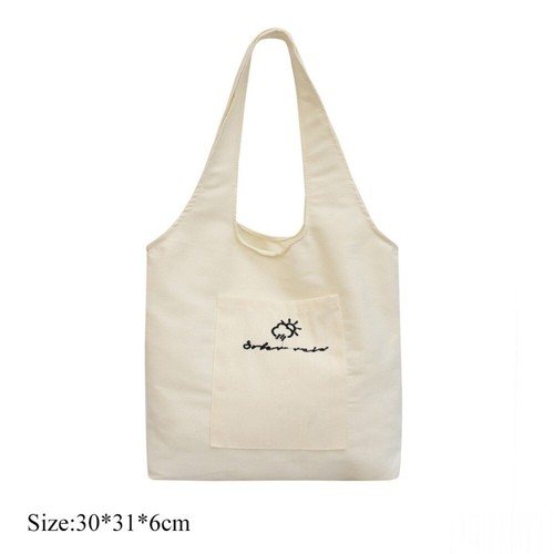 Cute Print Casual Travel Bag Canvas Shoulder Bag Portable Vest Bag - Picture 2 of 12
