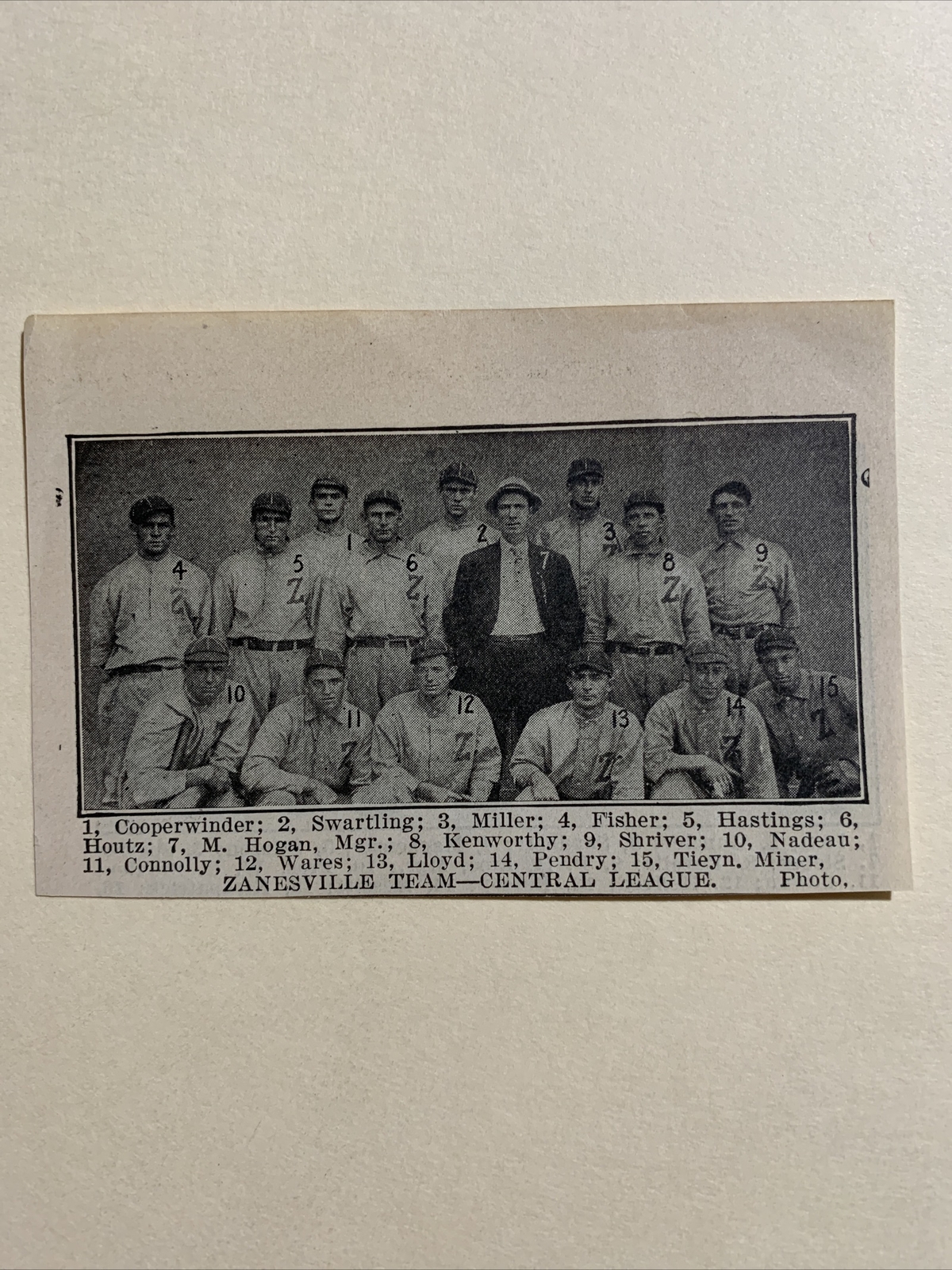 Zanesville Infants Ohio Joe Connolly Duke Kenworthy 1908 Baseball Team  Picture 2 | eBay