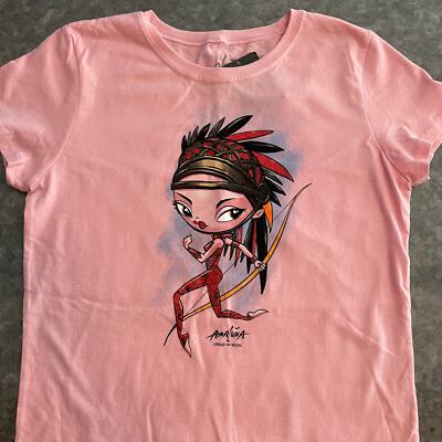 NWT Amaluna Cirque Du Soleil Tee Shirt Womens Small Pink Tempest Circus Y2K