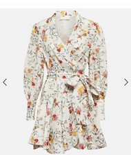 Zimmermann BNWT wrap floral Mini Dress Size 0