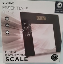 Vivitar Essentials Series Digital Bathroom Scale One Size Clear/Black