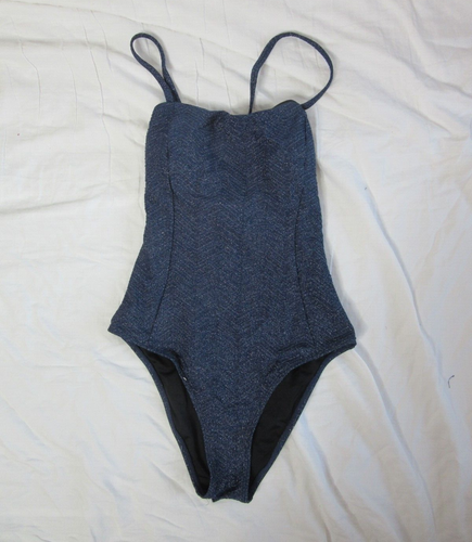Traje de baño Cupshe de una pieza con cordones espalda control abdomen azul talla pequeña nuevo con etiquetas - Imagen 3 de 11
