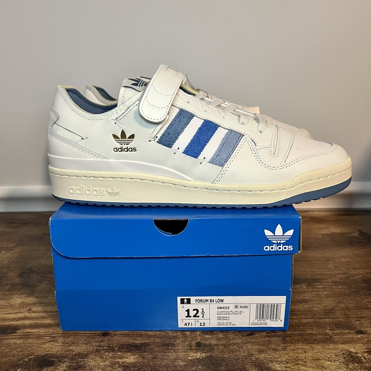 Adidas Originals Forum 84 Low Shoes Sneakers White Blue GW4333 Men