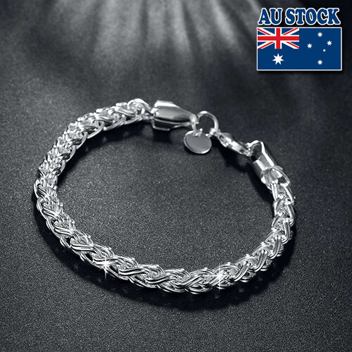 Sterling Silver 3MM Italian Oval Bead Ball Strand Chain Bracelet Made In Italy Size - 8 Inches - 1J9L5C - Foto 11