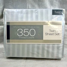 Bed Bath and Beyond Twin 350 TC - Striped Sheet Set *NEW*